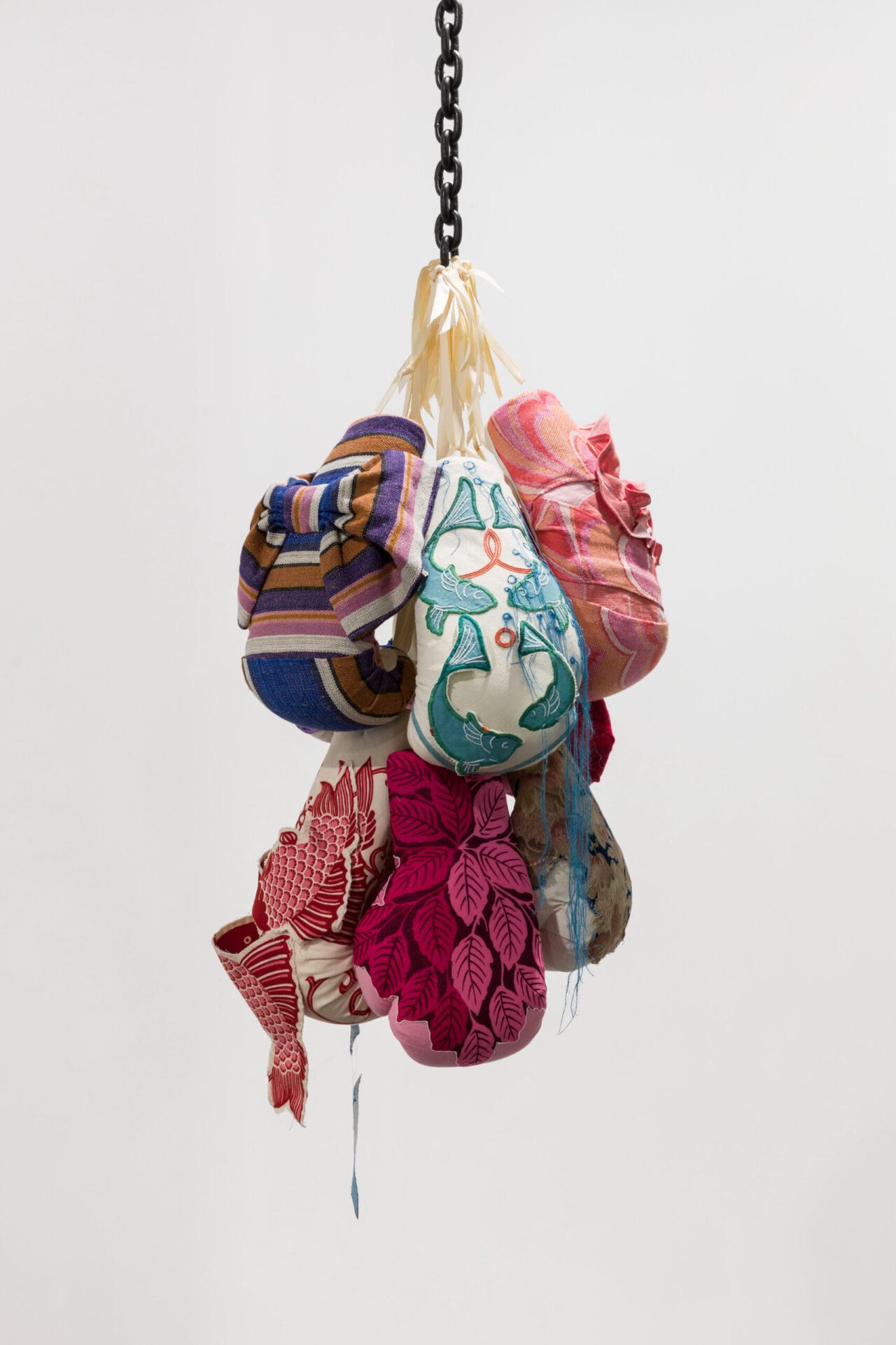 boxing gloves in floral fabric