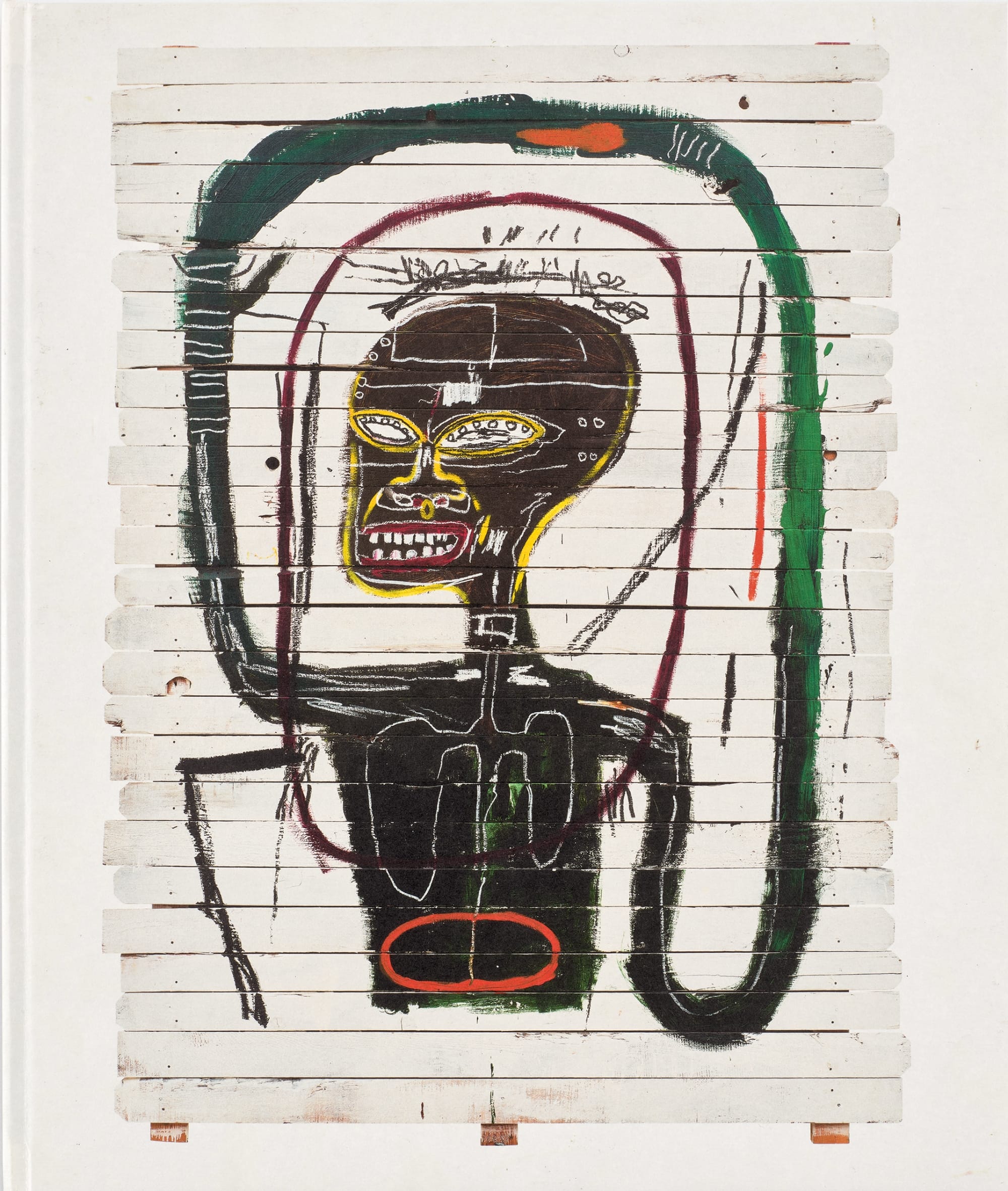 a figurative artwork on lined paper