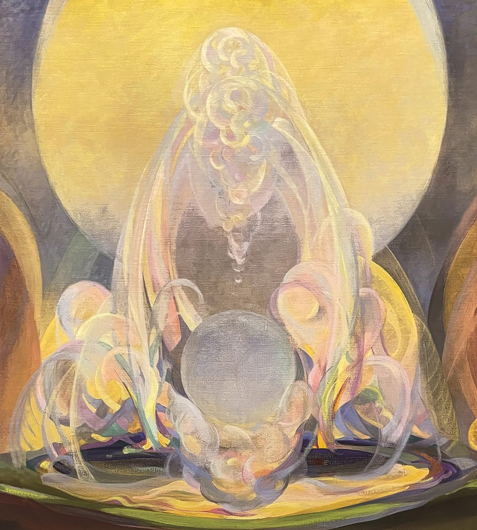 a Spiritualist painting by Agnes Pelton