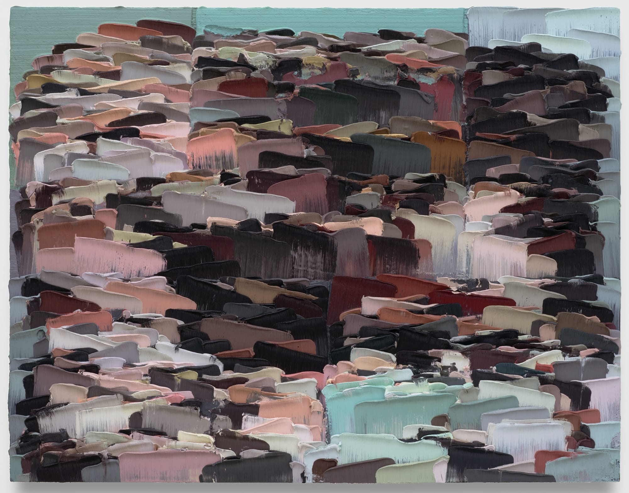 an abstract impasto painting by Li Songsong