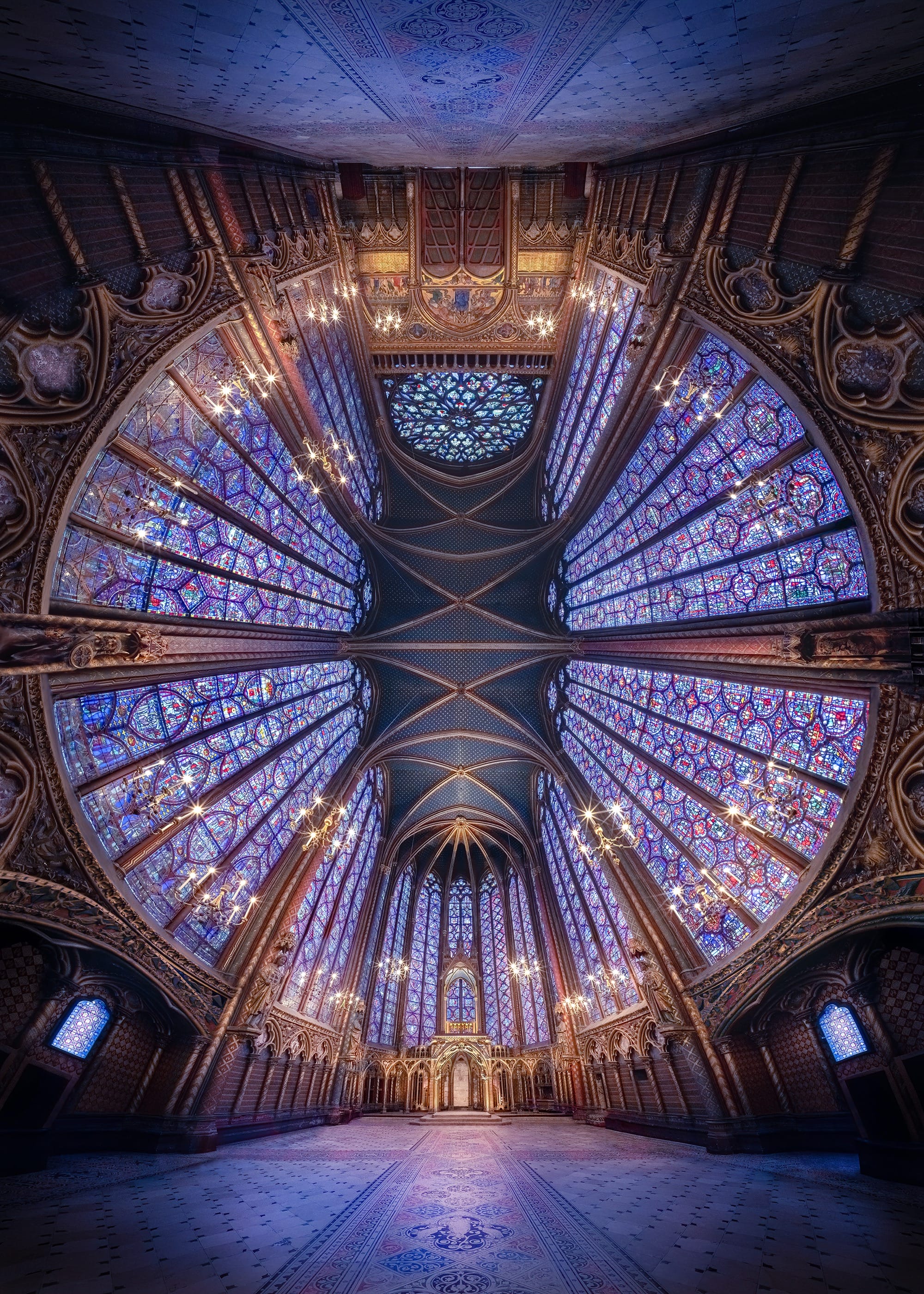 a panoramic architectural photo by Peter Li