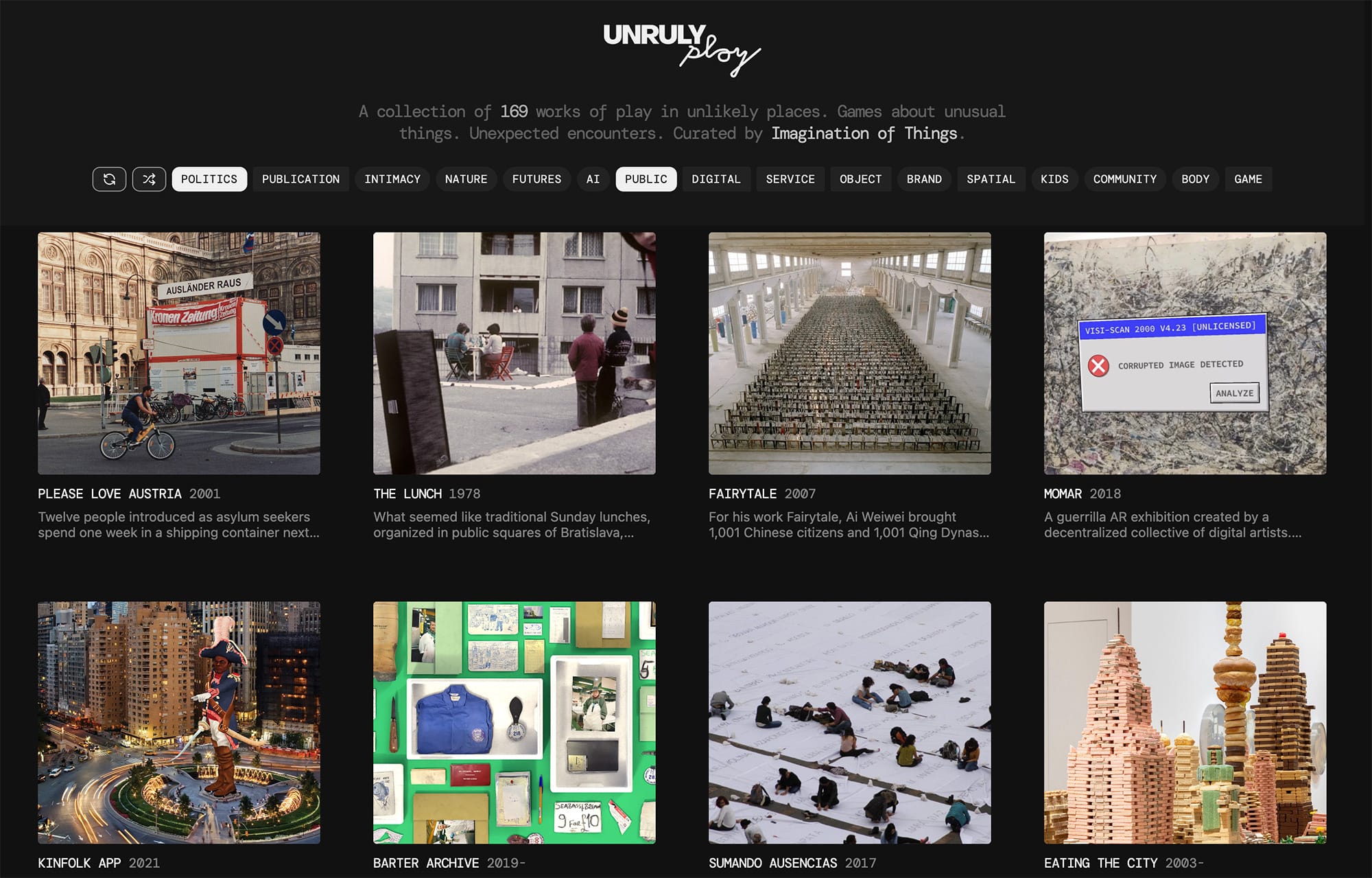 a screengrab of the archive