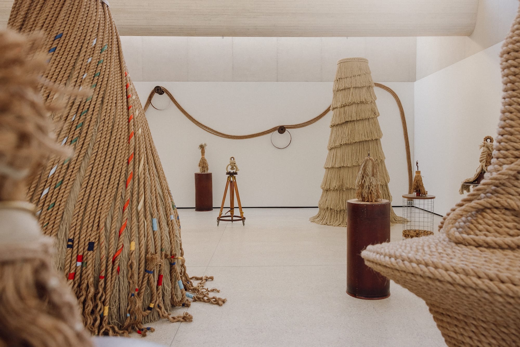 an installation view of LR Vandy's "Rise"